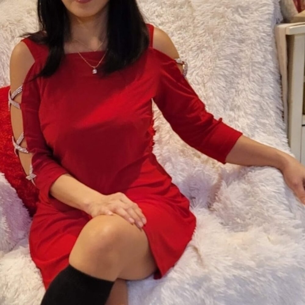 MSK Red Dress